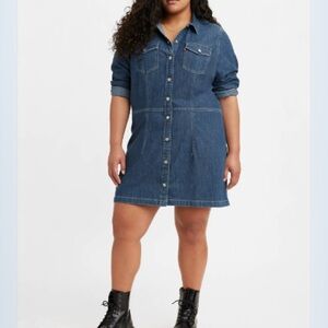 Levi’s Plus Size Denim Dress Snap Up NWT Size 2X